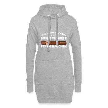 Zigarre Rauchen Für Zigarrenliebhaber Zigarrenrauc - Hoodie-Kleid - Grau meliert - Vorne