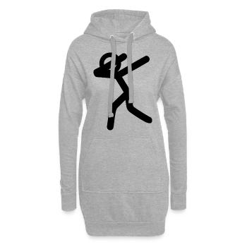 Dabbin' - Hoodie-Kleid - Grau meliert - Vorne