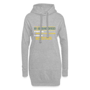 Ich Habe Schwedenfieber Symptome: Sehnsucht Nach S - Hoodie-Kleid - Grau meliert - Vorne