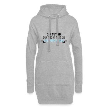 Klempner Heizungsbauer Installateur - Hoodie-Kleid - Grau meliert - Vorne