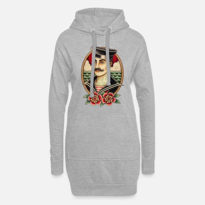 SAILOR JUNGE - Hoodie-Kleid - Grau meliert