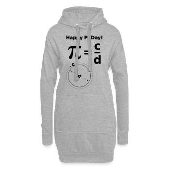 mathematics - Hoodie Dress - heather grey - Front