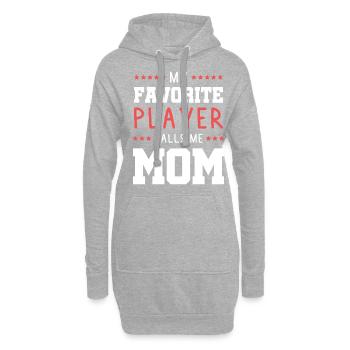 Feldhockey mama - Hoodie-Kleid - Grau meliert - Vorne