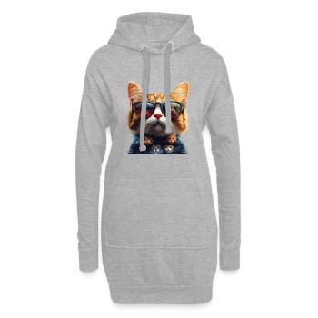 Cool Cats - Hoodie-Kleid - Grau meliert - Vorne