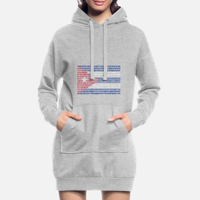 Cuba Flag Binary Code Bit Bytes Binary Computer Science PC Hoodie Dress