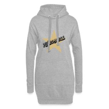 phänomenal geschenk deutschrap hip hop - Hoodie-Kleid - Grau meliert - Vorne