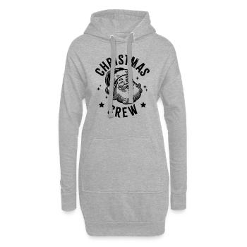 Équipage de Noël - Sweat-shirt à capuche long Femme - gris chiné - Devant