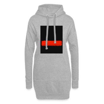Le style Rothko en couleurs numériques - Sweat-shirt à capuche long Femme - gris chiné - Devant