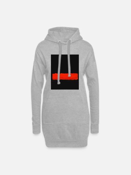 Rothko-Stil in digitalen Farben - Hoodie-Kleid - Grau meliert