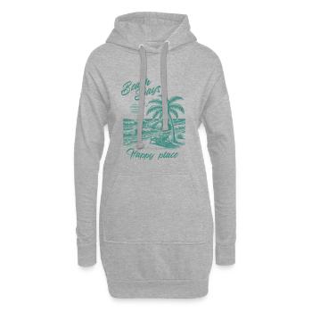 Paradise – Tropical Escape - Hoodie-Kleid - Grau meliert - Vorne