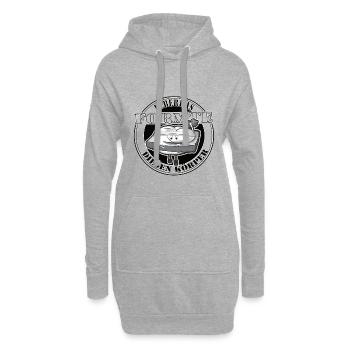 Leberkas formte diesen Body. - Hoodie-Kleid - Grau meliert - Vorne