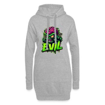 Evil - Hoodie-Kleid - Grau meliert - Vorne