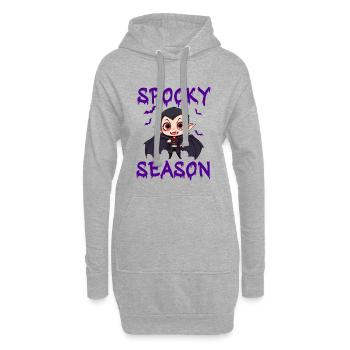 Vampire Halloween Dracula Bat - Hoodie Dress - heather grey - Front