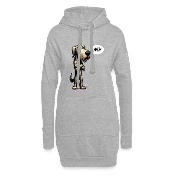 No Irischer Wolfshund Wolfshundbesitzer Wolfshunde - Hoodie-Kleid - Grau meliert - Vorne