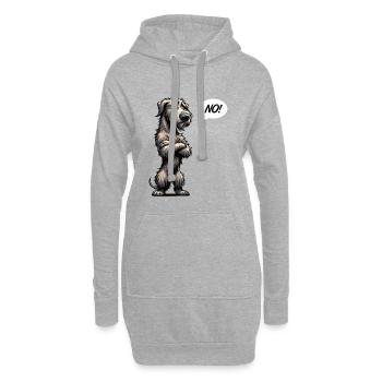 No Irischer Wolfshund Wolfshundbesitzer Wolfshunde - Hoodie-Kleid - Grau meliert - Vorne