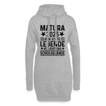 Matura 2026 : Une légende quitte l’enceinte de l’école - Sweat-shirt à capuche long Femme - gris chiné - Devant