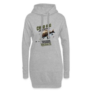 Chod Rig Confidence Karpfenfischerei-Design - Hoodie-Kleid - Grau meliert - Vorne