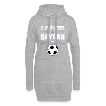 Loyaler Bayern Fan Geschenk | Retro Vintage Look - Hoodie-Kleid - Grau meliert - Vorne