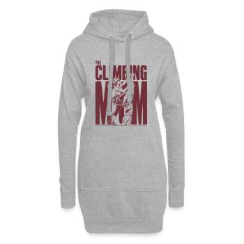 Grimpe Maman Kletter Mama Shirt - Sweat-shirt à capuche long Femme - gris chiné - Devant