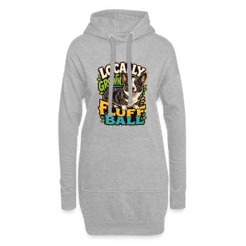 Cardiganwelshcorgi - Hoodie-Kleid - Grau meliert - Vorne