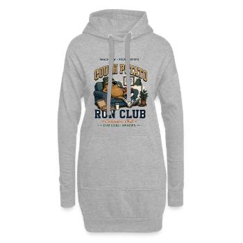 Club de course Couch Potato - Sweat-shirt à capuche long Femme - gris chiné - Devant