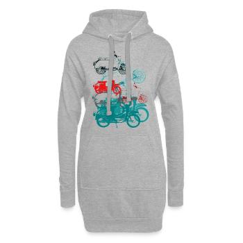 viele Schwalben - Hoodie-Kleid - Grau meliert - Vorne