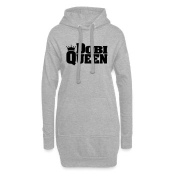 DOBI QUEEN Doberman Pinscher - Sweat-shirt à capuche long Femme - gris chiné - Devant