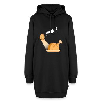 BRATHÄHNCHEN - Hoodie-Kleid - Schwarz - Vorne