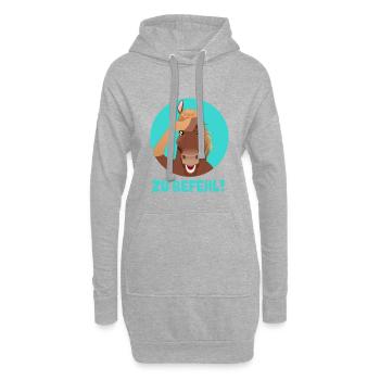 DAS SALUTIERENDE PFERD - Hoodie-Kleid - Grau meliert - Vorne