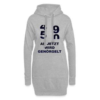 50. Geburtstag Jubiläum - Hoodie-Kleid - Grau meliert - Vorne