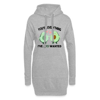 Du bist alles, was ich mir von AVO gewünscht habe - Hoodie-Kleid - Grau meliert - Vorne