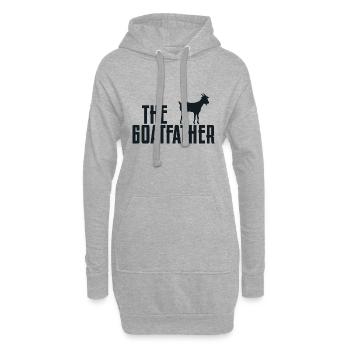 Goatfather Animal drôle d'amant de père de chèvre - Sweat-shirt à capuche long Femme - gris chiné - Devant