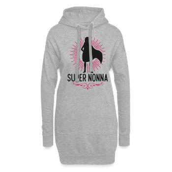 Super Nonna migliore del mondo Idee Regali - Hoodie-Kleid - Grau meliert - Vorne