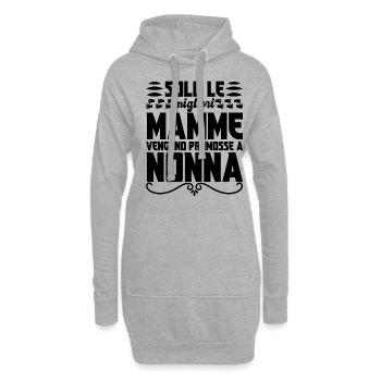 Solo le migliori Mamme vengono promosse a Nonna - Hoodie-Kleid - Grau meliert - Vorne