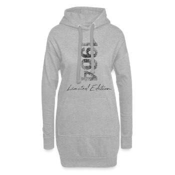 Geburtstag 1964 Limited Edition Geschenk Used Cool - Hoodie-Kleid - Grau meliert - Vorne