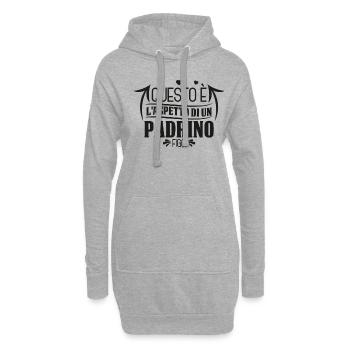 Questo è l'aspetto di un Padrino figo Miglior del - Hoodie-Kleid - Grau meliert - Vorne