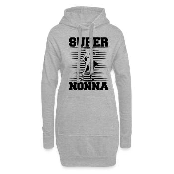 Super Nonna migliore del mondo Idee Regali - Hoodie-Kleid - Grau meliert - Vorne