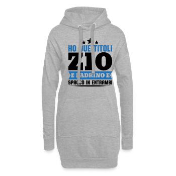 Ho due titoli Zio e padrino e spaccò in entrambi - Hoodie-Kleid - Grau meliert - Vorne
