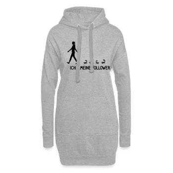 Ich Meine Follower Skorpion Zoo Insekten Spinnen - Hoodie-Kleid - Grau meliert - Vorne
