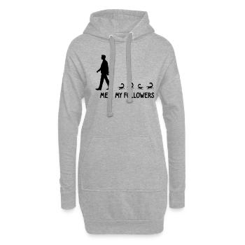Ich Meine Follower Skorpion Zoo Insekten Spinnen - Hoodie-Kleid - Grau meliert - Vorne
