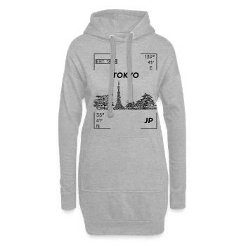 Tokyo - Hoodie-Kleid - Grau meliert - Vorne