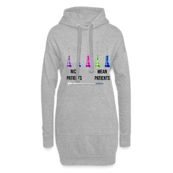 Fun Nurse - Hoodie-Kleid - Grau meliert - Vorne