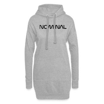Raumfahrt Dragon Launch Raketen Space Travel - Hoodie-Kleid - Grau meliert - Vorne