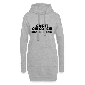 On Dit Oui Coach Humour Coaching Sportif Cadeau - Sweat-shirt à capuche long Femme - gris chiné - Devant