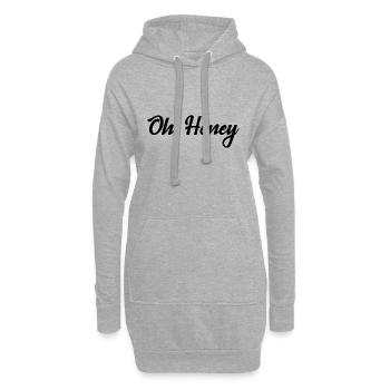 Oh, Schatz - Hoodie-Kleid - Grau meliert - Vorne