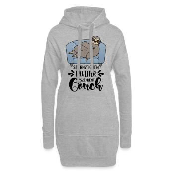 Sternzeichen Faultier Aszendent Couch Lustige - Hoodie-Kleid - Grau meliert - Vorne