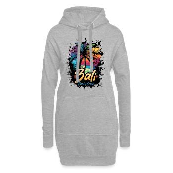 Bali Party Crew Urlaub - Hoodie-Kleid - Grau meliert - Vorne