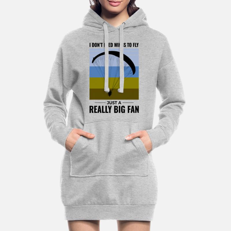 Paramotor Pilot Paramotoring Powered Paraglider Hoodie Dress