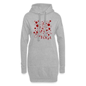 Yoga yoga - Hoodie-Kleid - Grau meliert - Vorne