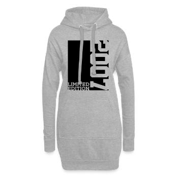 LIMITED EDITION 2007 19. GEBURTSTAG - Hoodie-Kleid - Grau meliert - Vorne